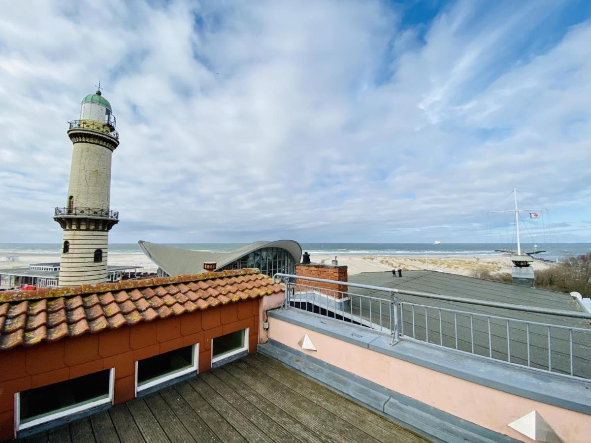 Sonnendeck, Direkt Am Leuchtturm Apartment Rostock Bagian luar foto